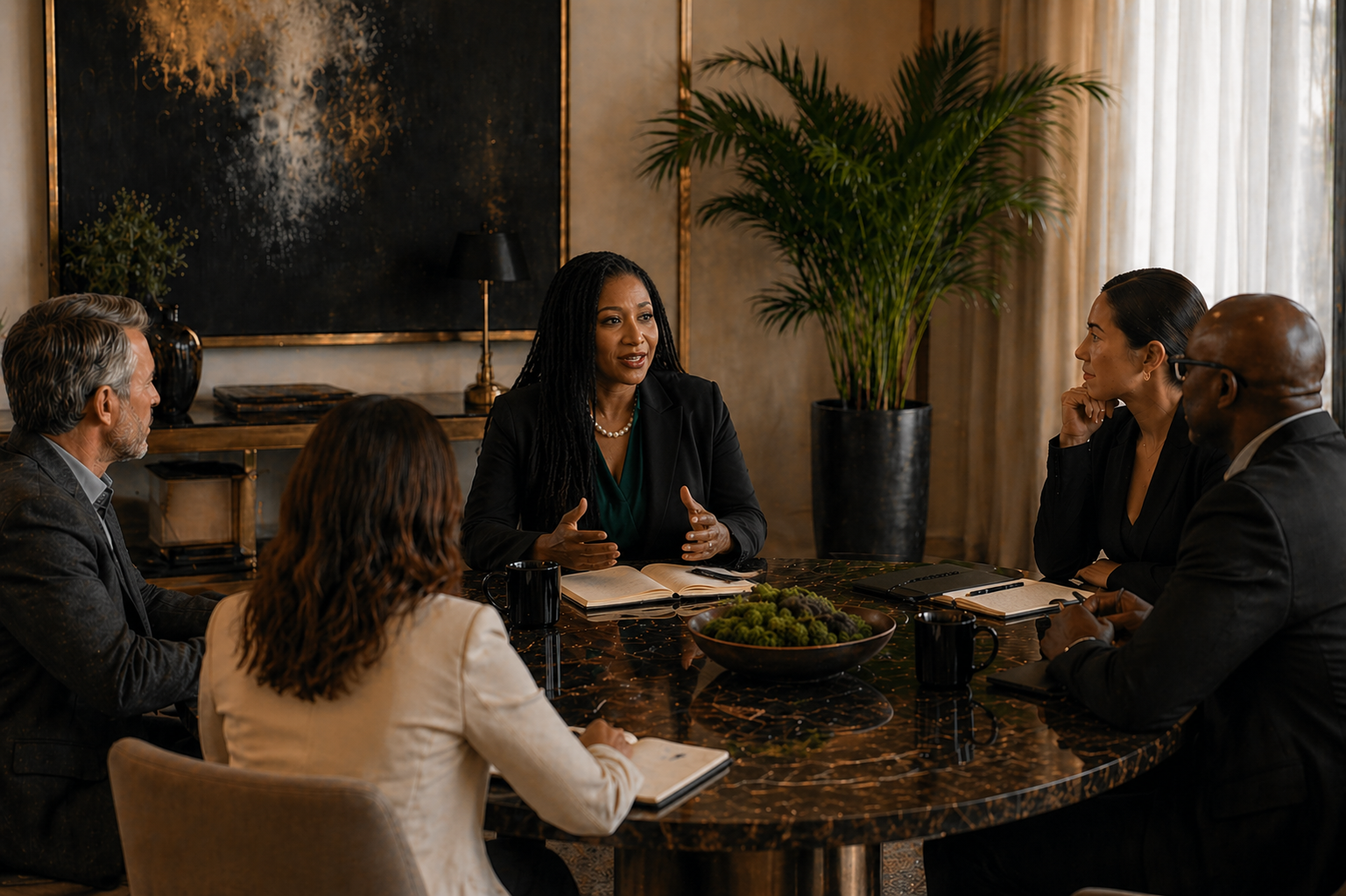 Facilitating strategic discussions and leadership sessions with cross-functional teams