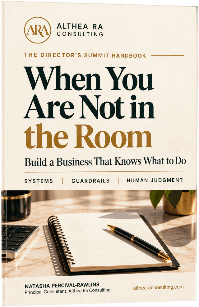 The Director&rsquo;s Summit Handbook: When You Are Not in the Room. Build a Business That Knows What to Do.